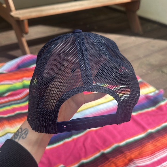 Ascot and Hart Navy Trucker Hat - Picture 3 of 3